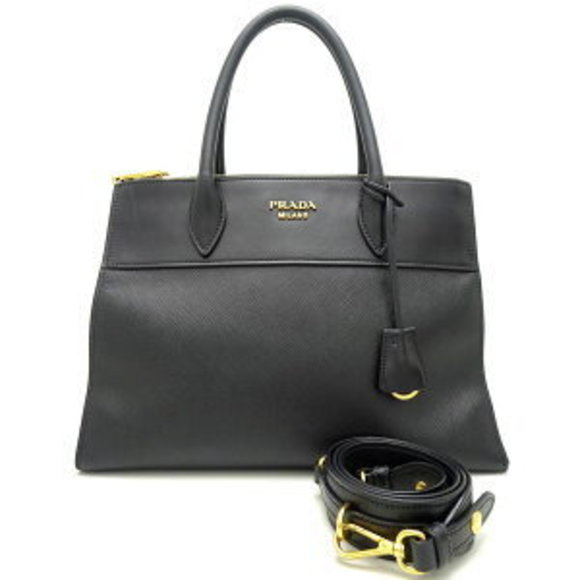 PRADA Handbag leather Nero Black shoulder - Picture 8 of 8
